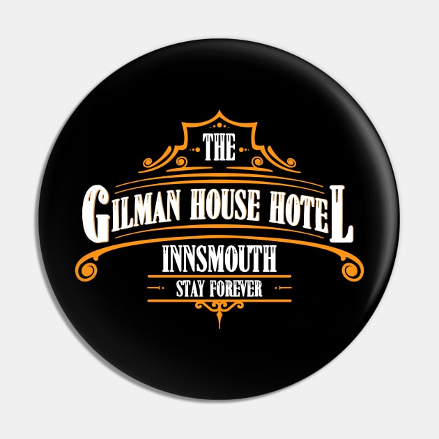 Innsmouth Hotel - HP Lovecraft Pin by Duckfieldsketchbook01