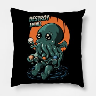 Ice Cream Destroyer - Baby Cthulhu Mask Pillow