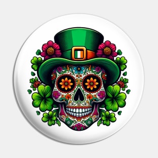 St Patricks Day 2024. Irish Skull Men Pin