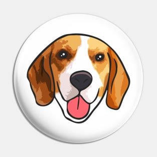 Beagle Dog Head Pin