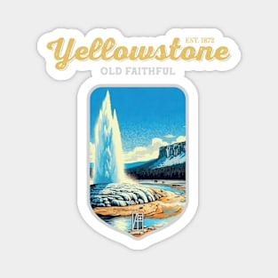 USA - NATIONAL PARK - YELLOWSTONE Old Faithful - 5 Magnet