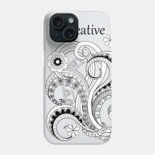 abstract bouquet 2 with flowers Phone Case