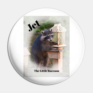 Jet, The Little Raccoon Pin