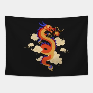 Don't Mess With Dragons Funny Fantasy Dragon Tapestry
