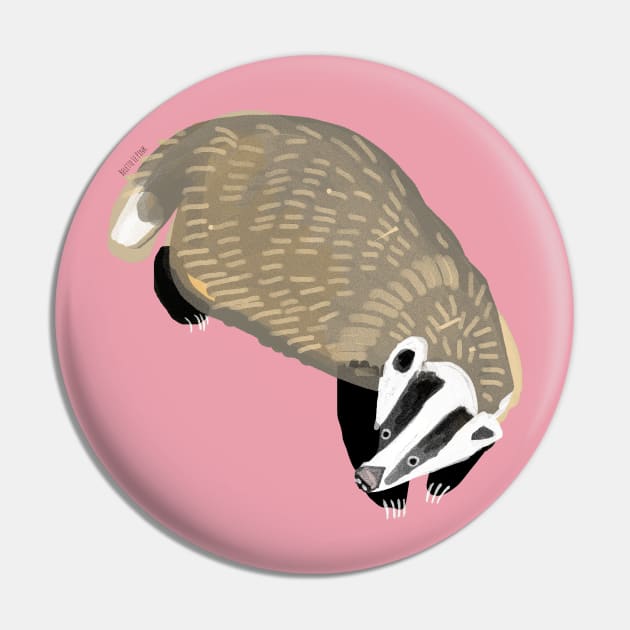 Asiatic Badger Pin by belettelepink