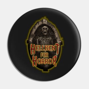 Hellbent for Horror logo Pin