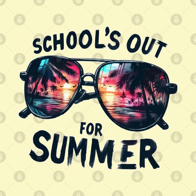 Schools Out For Summer Funny Happy Last Day OF School by TomFrontierArt