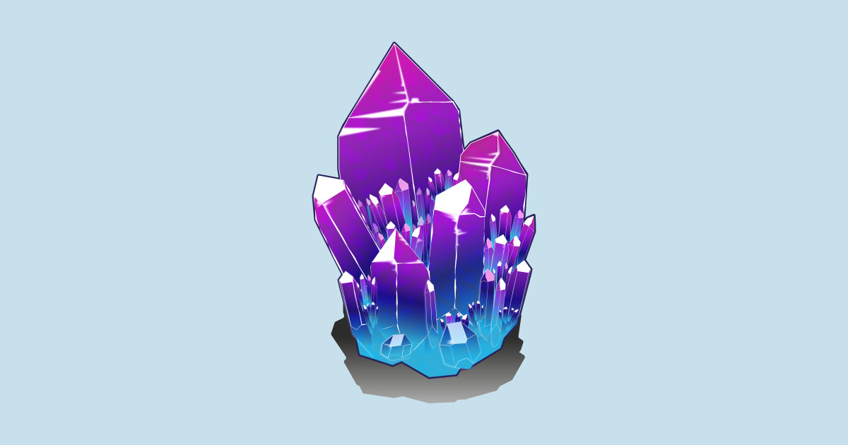 Crystal Cluster - Crystals - Posters and Art Prints | TeePublic