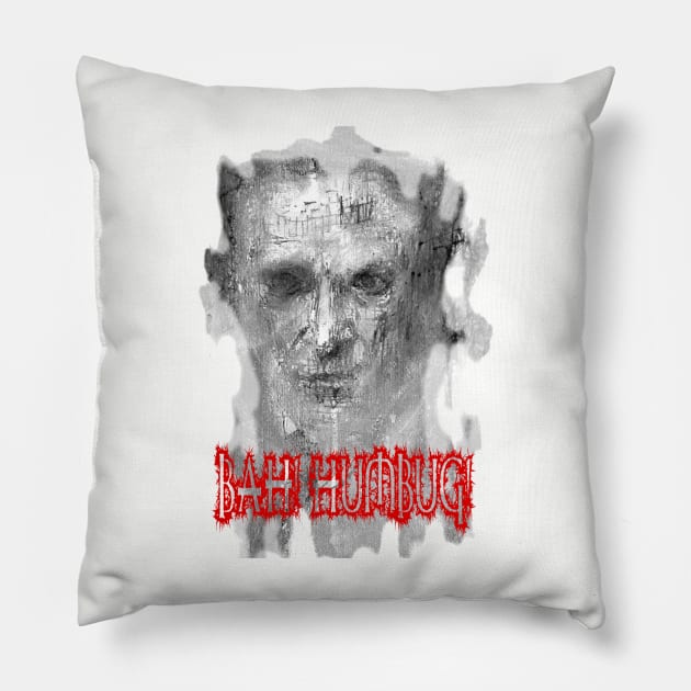 Bah! Humbug! - Ebenezer Scrooge Pillow by khairzul