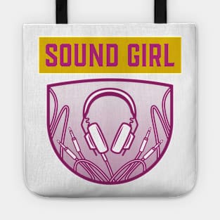 Sound Girl Pink Headphones and Cable Tote