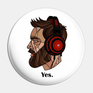 Gamer Yes Chad Meme Pin