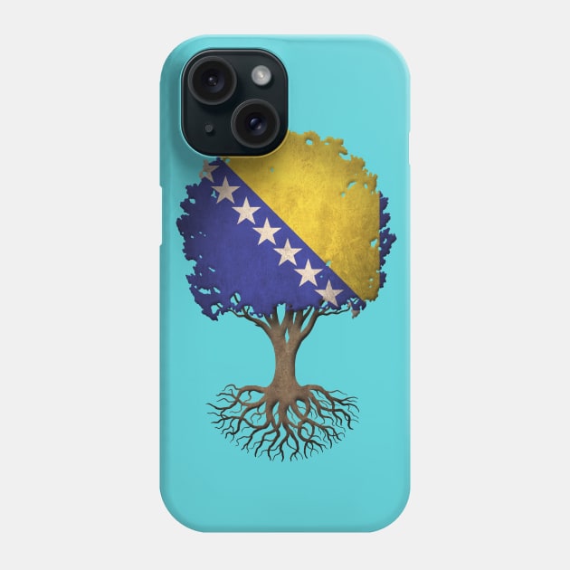 Tree of Life with Bosnian Flag Phone Case by jeffbartels