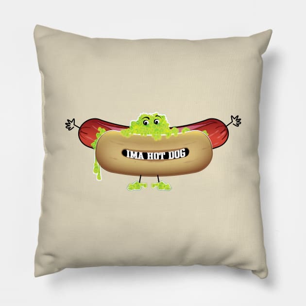 IMA HOT DOG Pillow by Sanford Studio