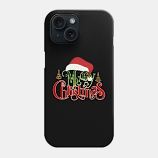 Cute Merry Christmas Hat, Xmas Trees, Gift Or Office Party Phone Case