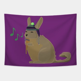 Viscacha music (purple and green, green notes) Tapestry