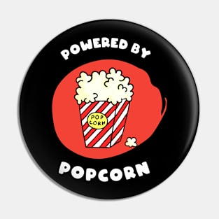 Powered by Popcorns Pin