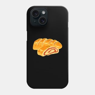 Drawing of a pizza Stromboli Phone Case