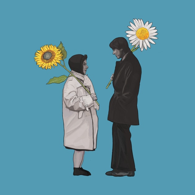 Harold and Maude Flowers by chrisayerscreative