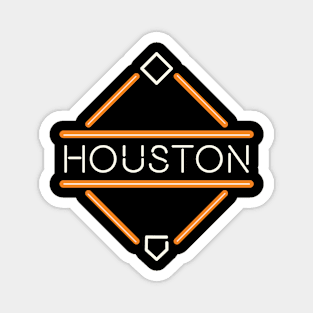 Houston Neon Diamond Magnet
