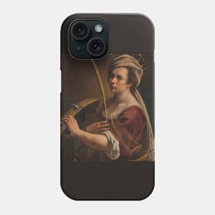 Self-Portrait as Saint Catherine of Alexandria by Artemisia Gentileschi Phone Case