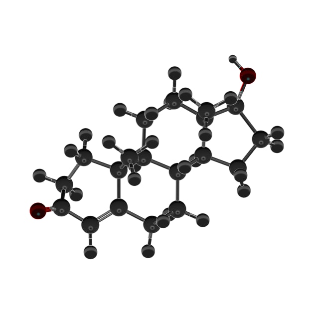 Testosterone Molecule by ChemECool