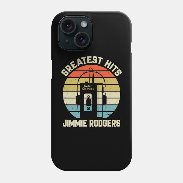 Greatest Hits Jimmie Retro Walkman Rodgers Vintage Art Phone Case by Dinosaur Mask Store