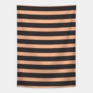 Simple peach stripes Tapestry