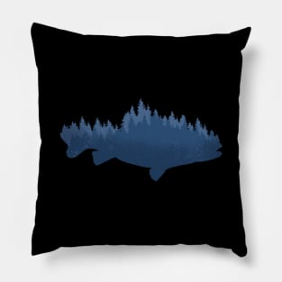 fish in nature forest Pillow