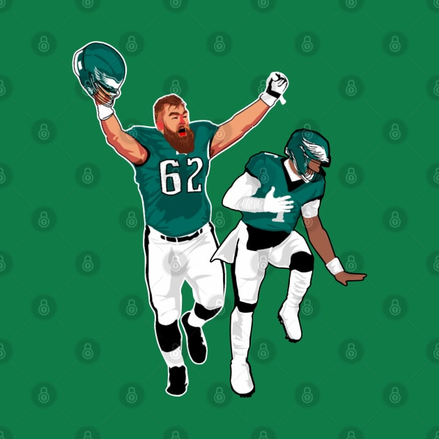 Jalen hurts x Jason kelce by Mic jr