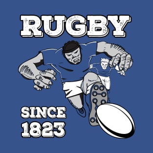 Rugby Comic Style Player T-Shirt