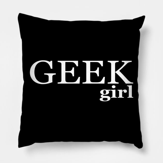 Geek Girl Pillow by ExtraExtra