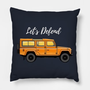 Let's defend { offroader } Pillow