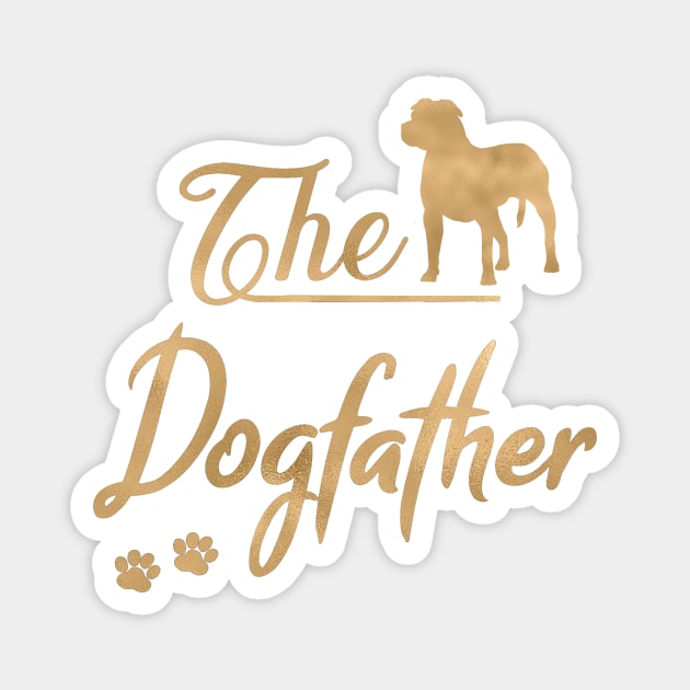 Rottweiler Dogfather, Rottie Dad Magnet by JollyMarten