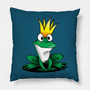 Frog King Pillow