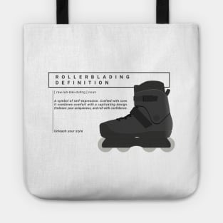 Rollerblading definition - rollerblade Tote