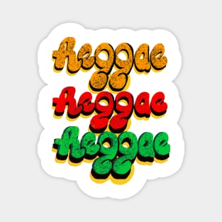 Vintage retro Reggae Rasta Jamaican Jamaica for music lovers Magnet