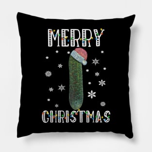 Santa Cucumber - Merry Christmas Pillow