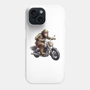 Monkey Biker Retro Motorcycle Phone Case