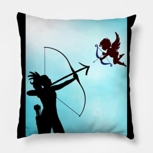 cupid don't touch me Pillow