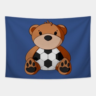 Soccer Teddy Bear Tapestry