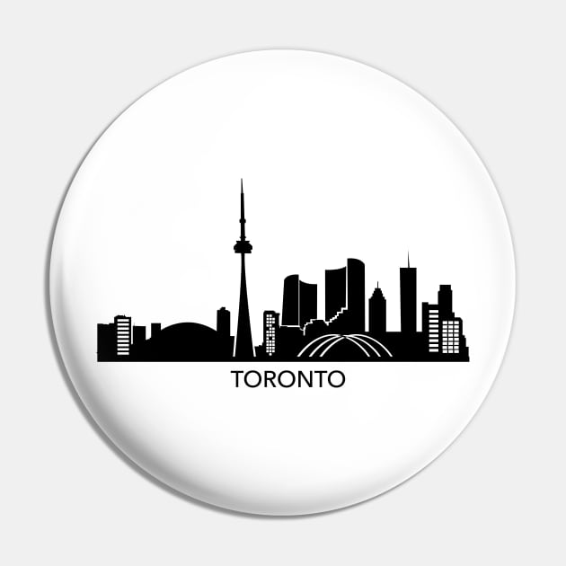 Toronto Skyline Pin by Elenia Design