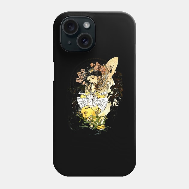 Alphonse Mucha Art Nouveau Vintage Fantasy Fairy Tale Phone Case by AltrusianGrace