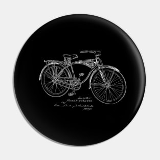 Bicycle Vintage Patent Drawing Pin