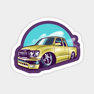 Lowered JDM Truck Magnet