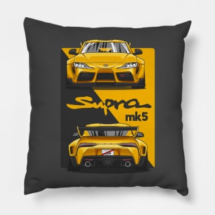 Black and Yellow MK5 Crossover Gradiation Pillow