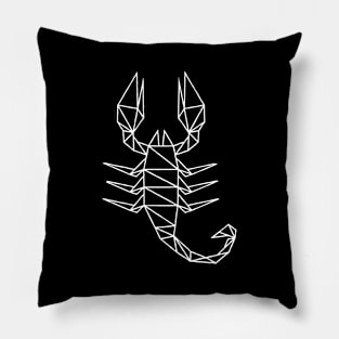 Abstract Black Scorpio Pillow