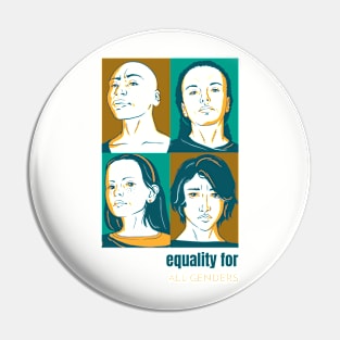 Equality For All Genders Female Empowerment Pin