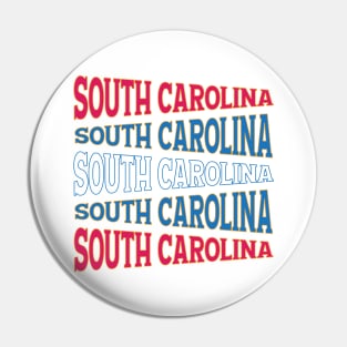 TEXT ART USA SOUTH CAROLINA Pin