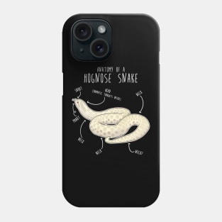 Snow Hognose Snake Anatomy Phone Case