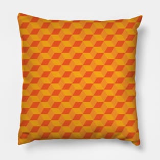 Geometric Seamless Pattern - Cubes 021#001 Pillow